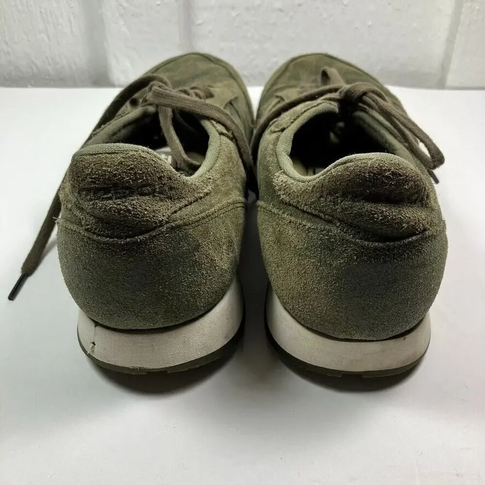 Reebok Classic Suede Leather Sneakers Men 12 Olive Green Althletic BS5258